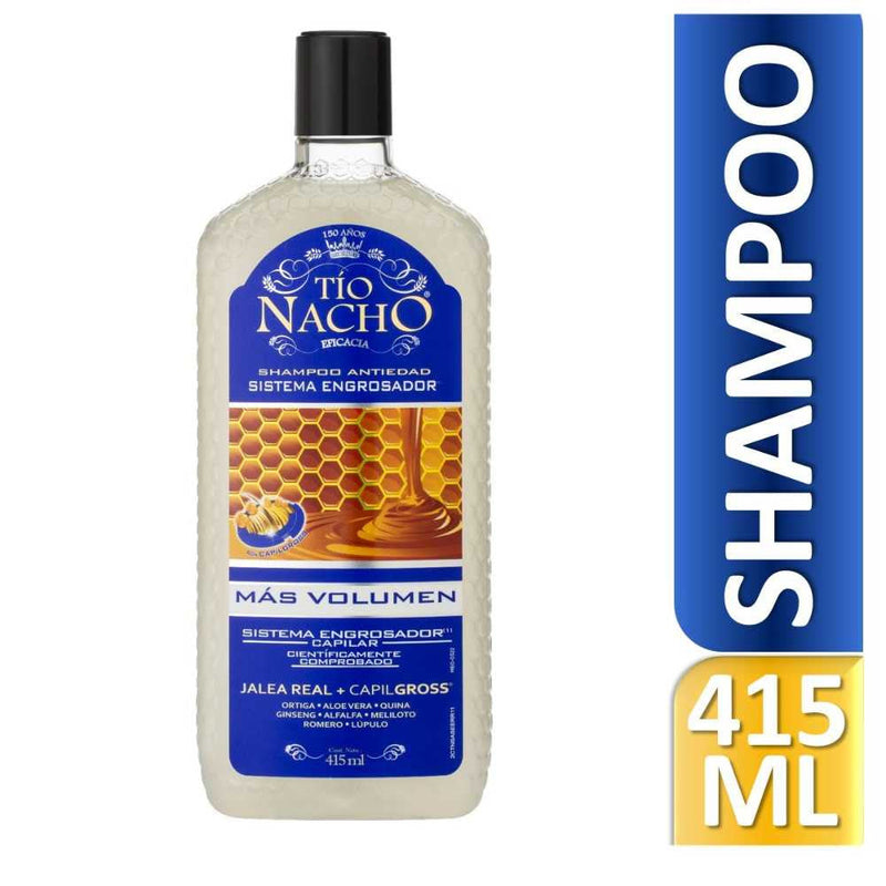 3 Pak Tio Nacho Thickening System Shampoo - Nourishing, Anti-Fall, Anti-Aging & Anti-Breakage Formula - 415ml/14.03oz each
