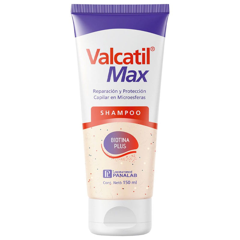Valcatil MAX Combo: Ultimate Hair & Nail Growth Formula - 120 Capsules & Shampoo of 150 ml / 5.07 fl oz. for Strength, Vitality, Repair & Antioxidant Protection
