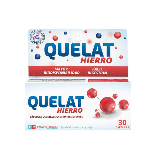 30 units, making it easy to get the right dose for your needs.Quelat Hierro Iron Supplement - 30 Units - High Bioavailability, Corrects Iron Deficiencies, Gluten-Free & Non-GMO