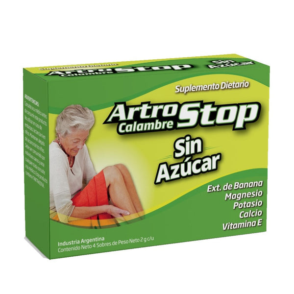 Artrostop Sugar Free Cramp Dietary Supplement (4 Sachets) - Supports Healthy Bones, Cartilage, Muscle & Joint Mobility