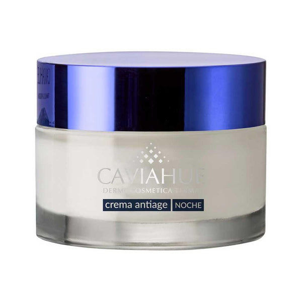 Caviahue Antiage Good Night Cream(50Gr / 1.76Oz) Reduce Wrinkles with Thermal Water, Glycine Soy Extract, Hyaluronic Acid, Allantoin, and Carnitine