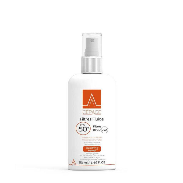 Cepage Filters Fluid SPF 50+ Anti Aging(50Ml / 1.69Fl Oz) Dermatologically Tested UVA/UVB Sun Protection with Aquaxyl & Sepicalm