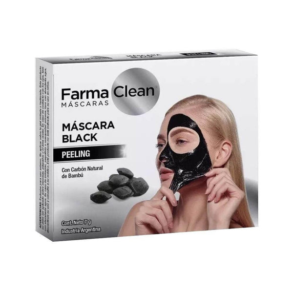 Farmaclean Mask Black Peeling W/ Natural Bamboo Charcoal - 2 Units Ea. - Deep Cleanse, Purify, and Brighten Skin Tone