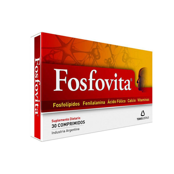 Fosfovita Attention Memory Improvement Supplement 30 Tablets Ea. : Natural Herbs and Vitamins for Mental Clarity, Focus, and Recall -