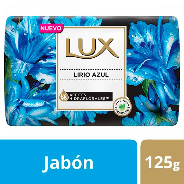 Lux Soap Bar Blue Lily 125G / 4.4Oz - Rich Lather, Nourish & Hydrate Skin, Hypoallergenic, Non-Drying Formula