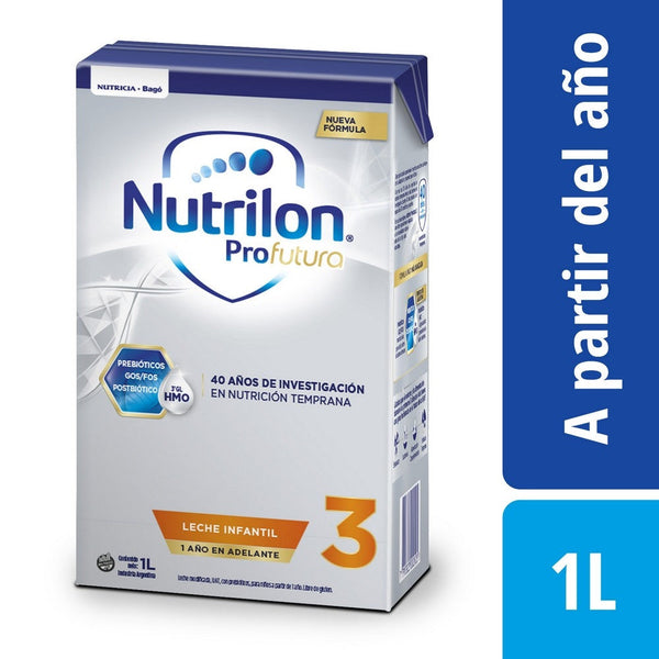 Nutrilon Infant Formula Profutura 3 (1000Ml / 33.81Fl Oz) - Iron, Iodine, Vitamins A, C, D, Prebiotics GOS/FOS (9:1), DHA, Choline