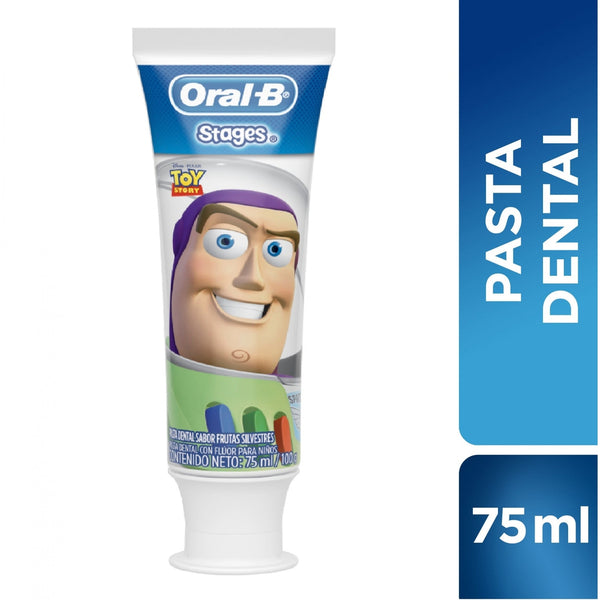 Oral B Pro Health Toothpaste with Fluoride, Calcium & Xylitol for Kids Featuring Disney Characters ‚75ml / 2.53fl Oz