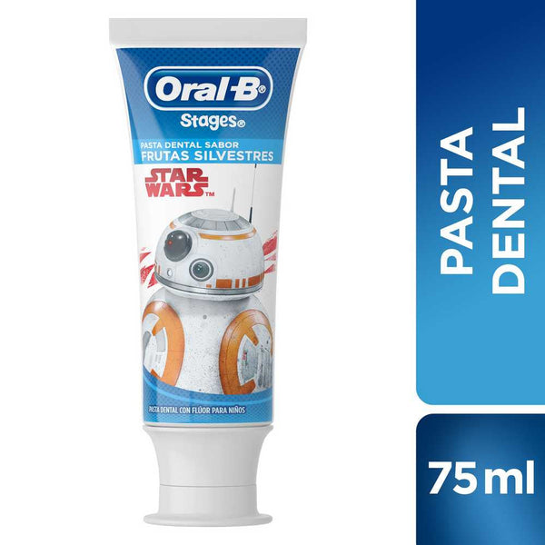 Oral-B Stages Star Wars Pro Health Toothpaste 100g/3.52oz - Fluoride Protection, Natural Ingredients & Refreshing Minty Taste for Kids Ages 2-6