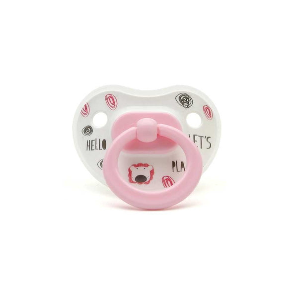Premium Pink Pacifier L ‚Baby Innovation Orthodontic Silicone Nipple, BPA-Free & Non-Toxic, 18+ Months