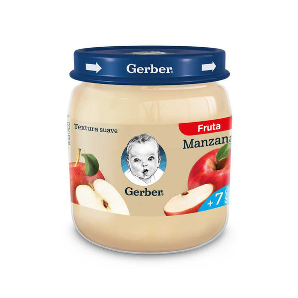 Pure Apple Gerber 113gr / 3.82oz with Natural Ingredients, No Preservatives, Variety of Flavors and More