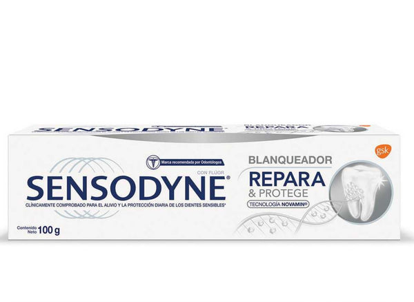Sensodyne Repair & Protect Whitening Toothpaste - Helps Repair, Protect & Return Natural Whites of Teeth 100G / 3.52Oz